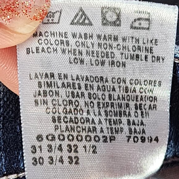 Lee National Denim Day Med Wash Breast Cancer Awareness Pink Stitch Jeans 8 MED - Picture 16 of 16